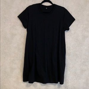 Uniqlo Cotton T-Shirt Swing Dress with Pockets
